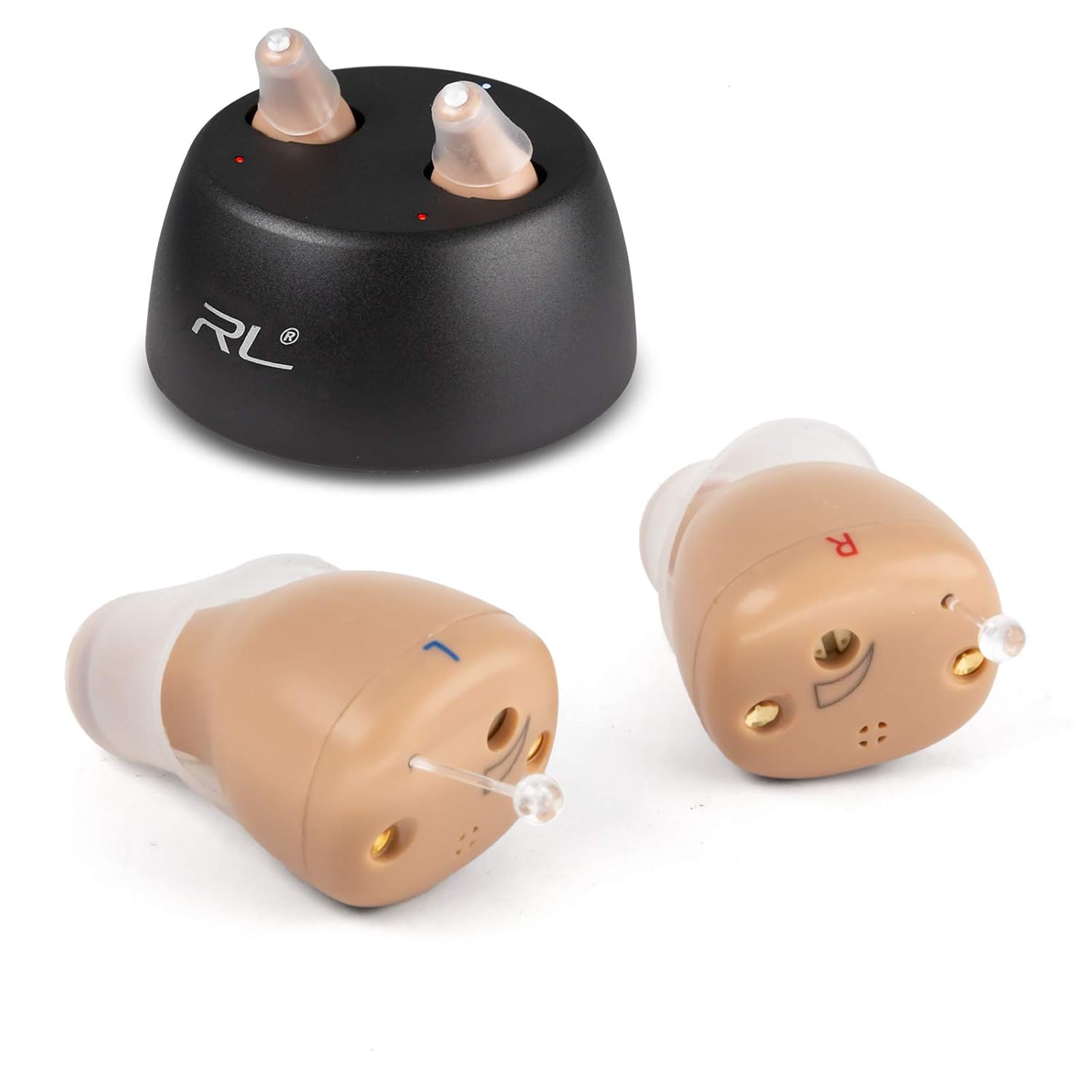 R&L Rechargeable Mini Digital Hearing Amplifier, Invisible In-Ear Sound Assist

