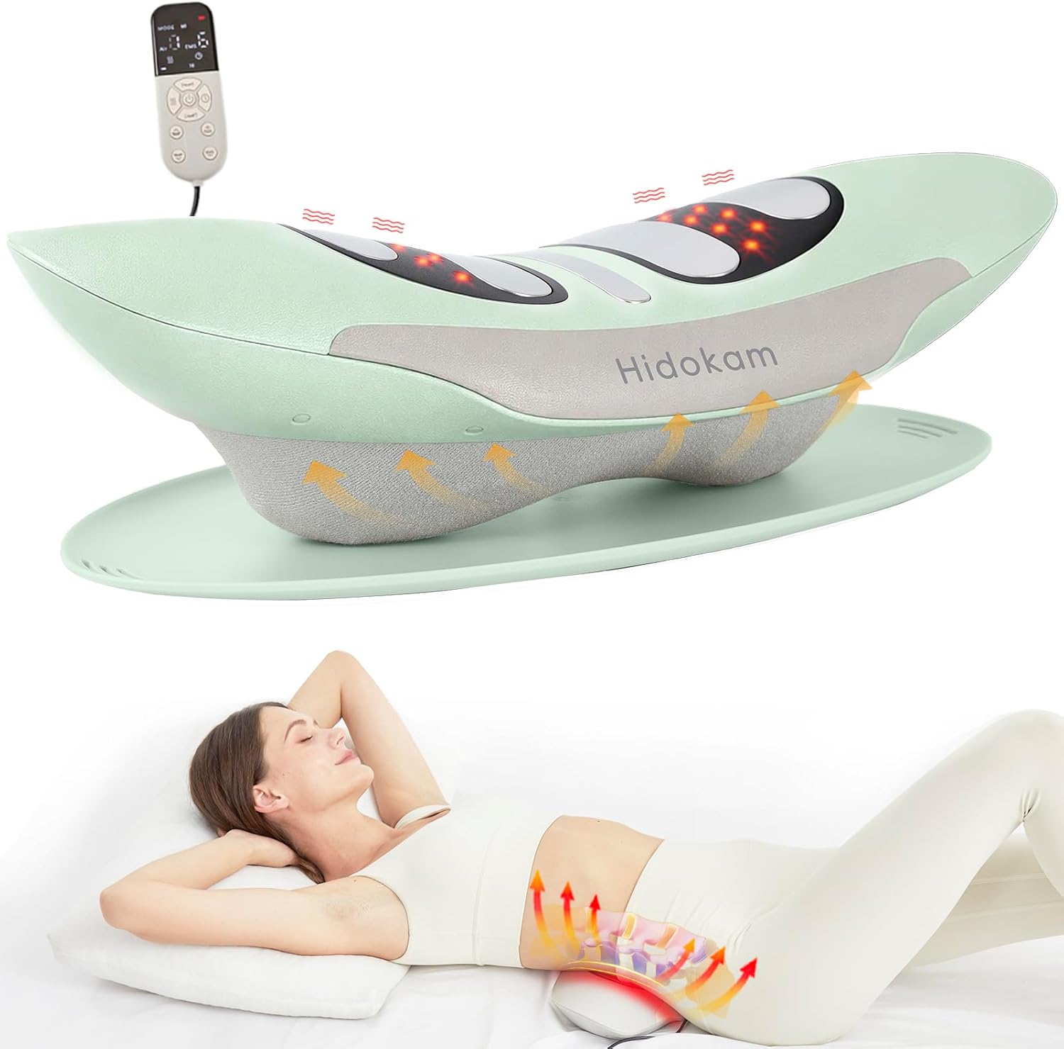 Smart Lower Back Massager with Heat, Vibration and Air Traction for Sciatica Relief

