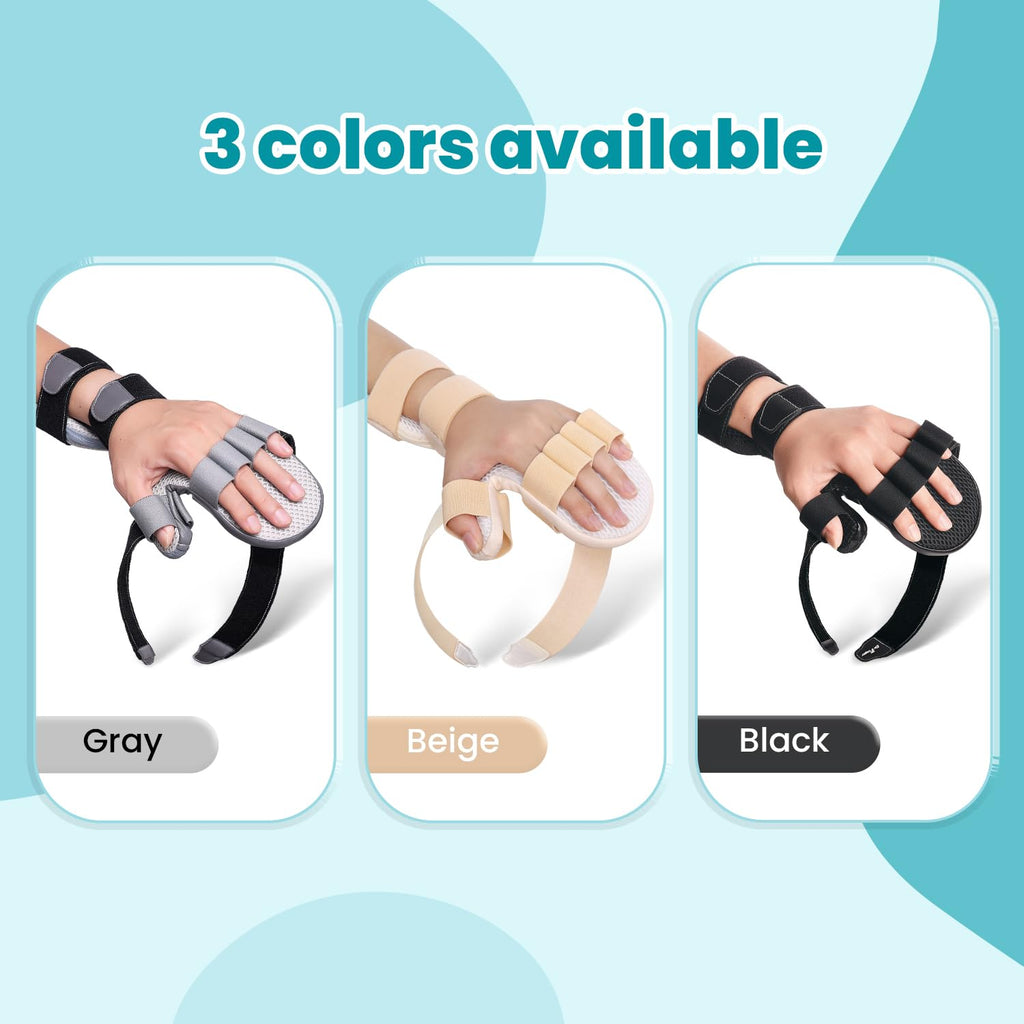 DrFinger Finger Hand Brace Splint for Straightening, Night Support, 5-Finger


