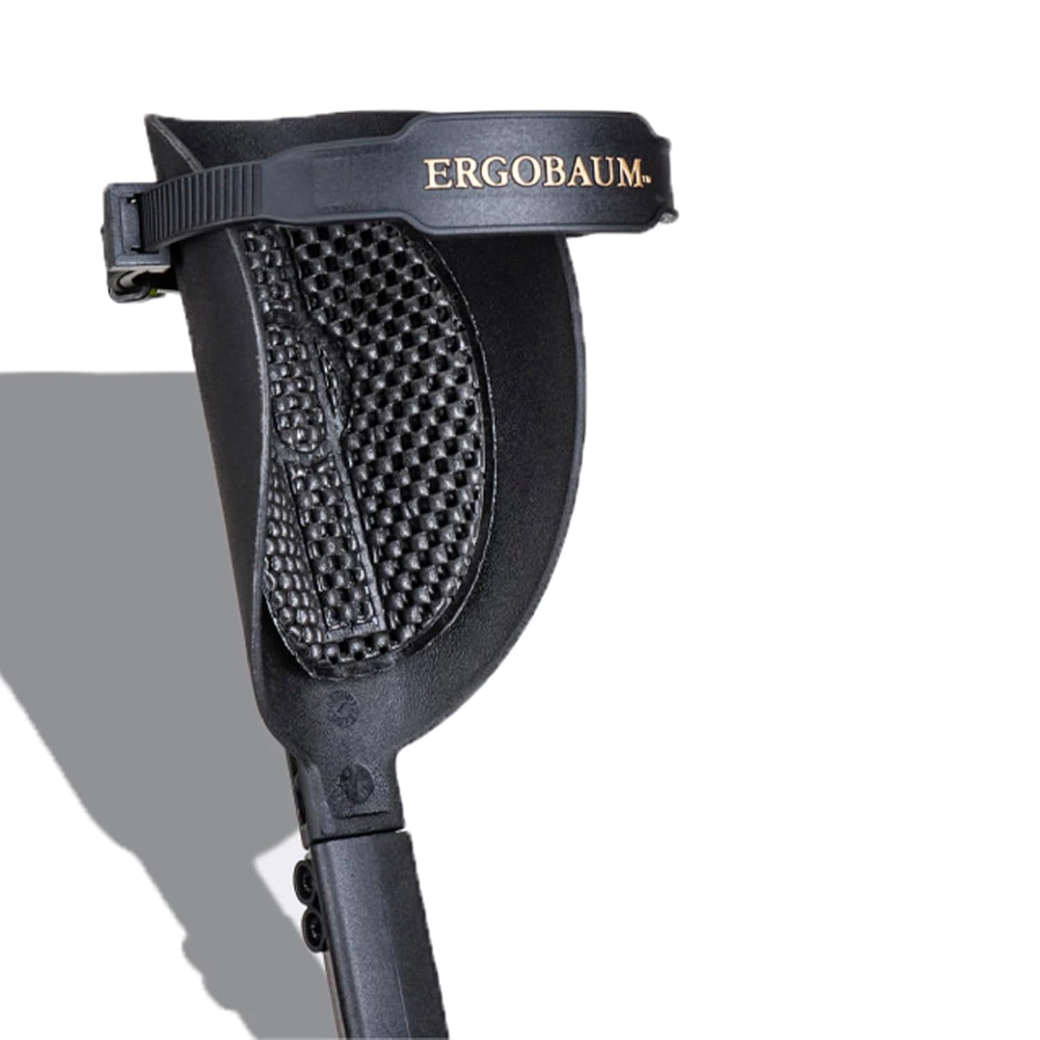 Ergobaum 7G Folding Ergonomic Crutch Walking Cane with Ergocap Tip and LED

