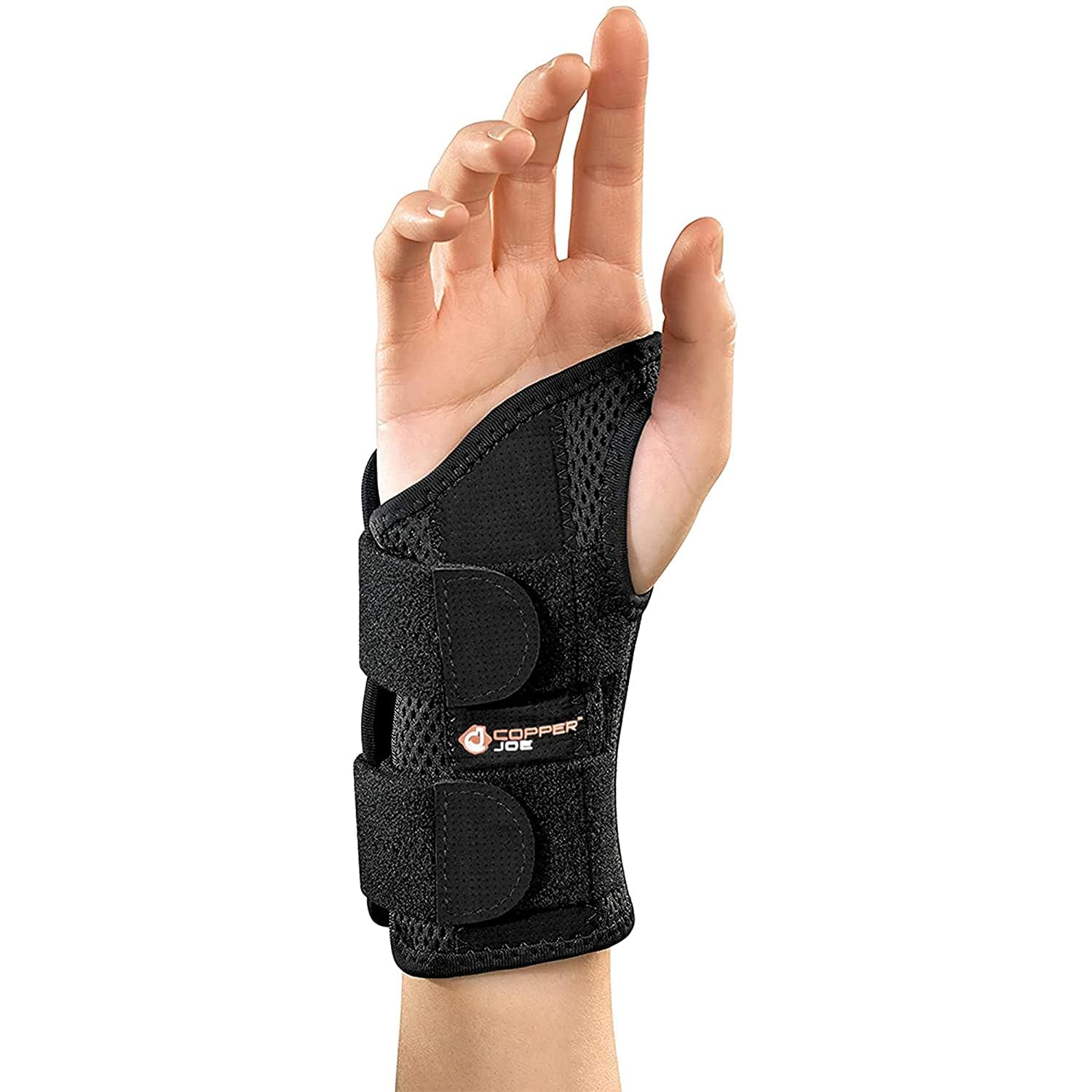 Copper Joe Orthopedic Copper-Infused Wrist Brace & Splint, Adjustable Compression

