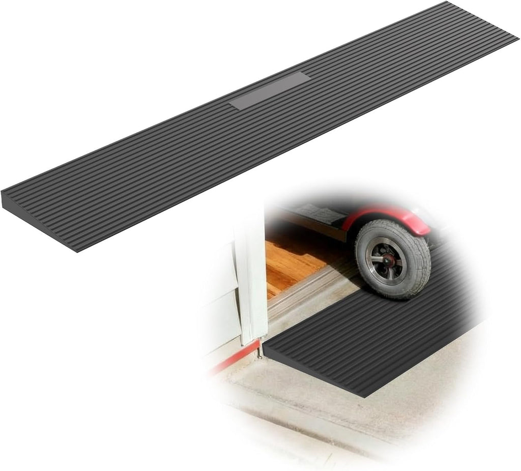 35.5 in Rubber Threshold Ramp for Doorways, Wheelchairs, Walkers & Scooters

