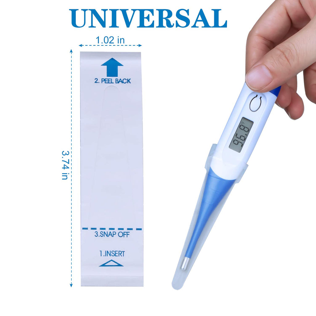 Hestiasko 100 Disposable Thermometer Probe Covers for Digital Oral Thermometers

