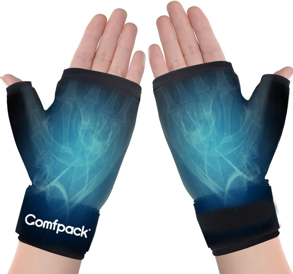 Comfpack Hand Ice Pack Gloves for Arthritis, Thumb & Wrist Cold Compress Wrap


