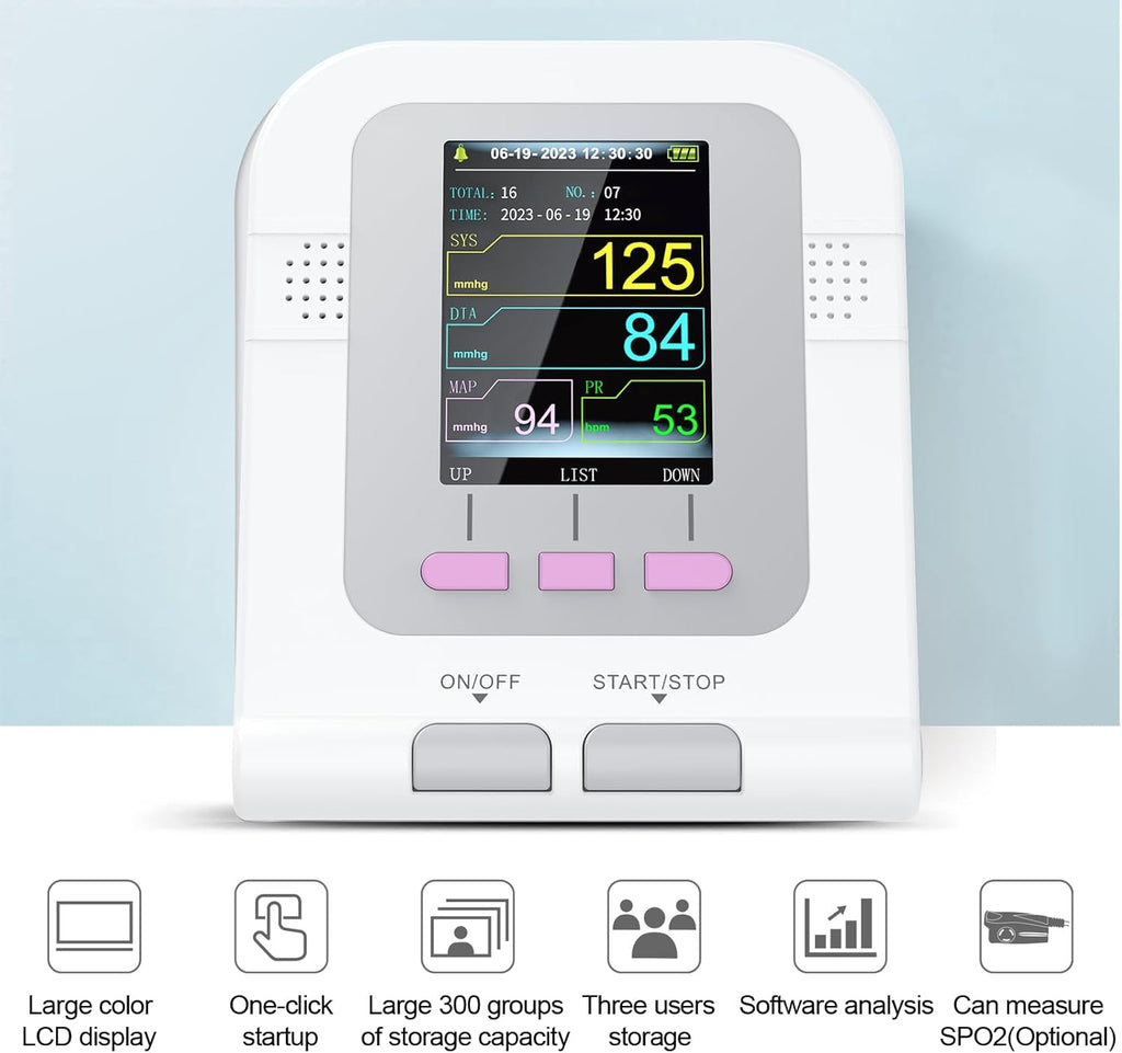 CONTEC Fully Automatic Upper Arm Blood Pressure Monitor, Electronic Sphygmomanometer

