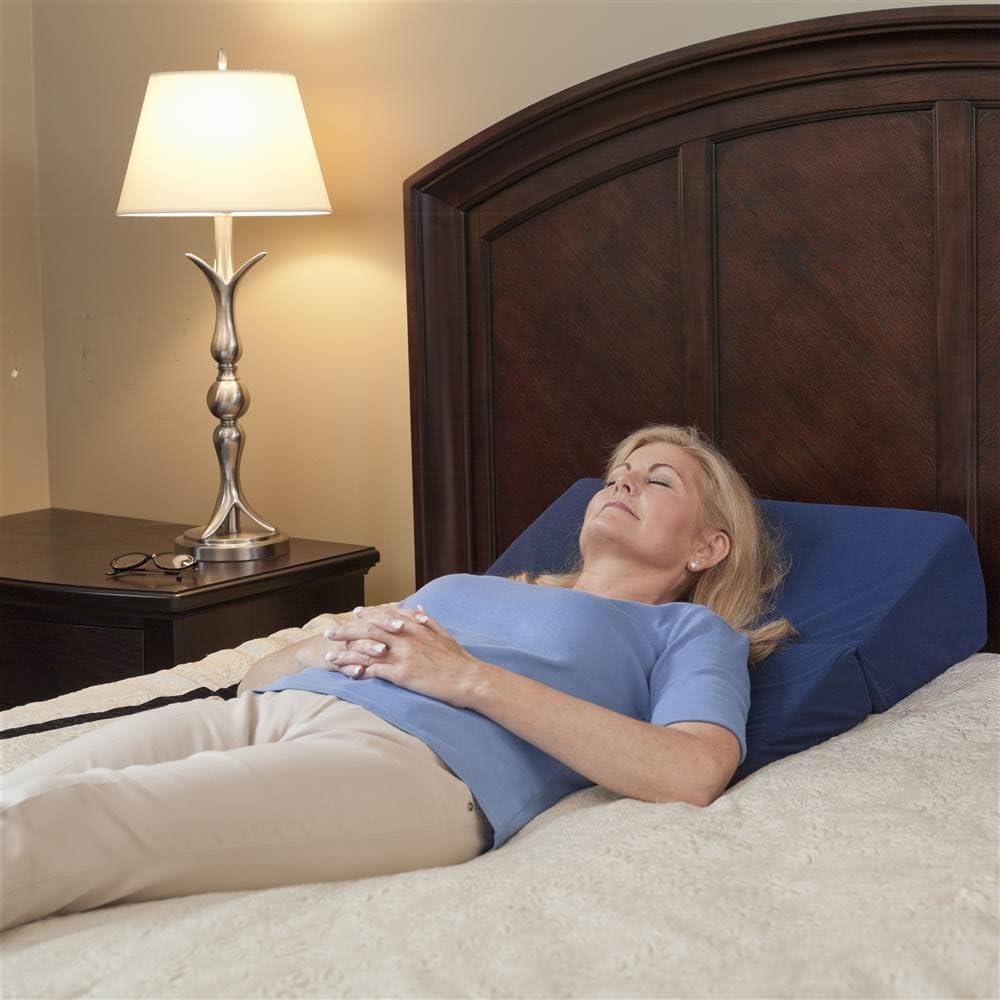 Drive Medical Folding Bed Wedge Pillow for Bedtime Neck and Back Support

