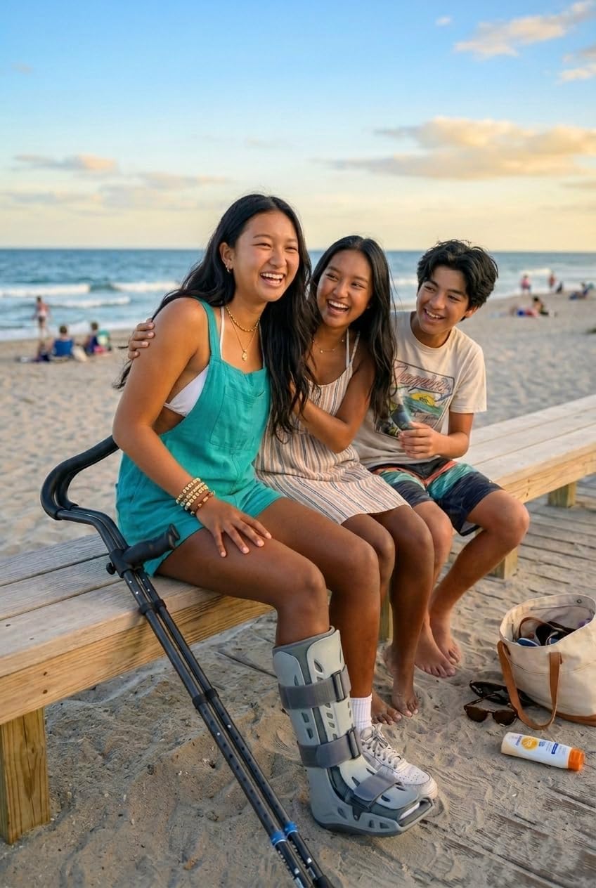 in-Motion Pro Foldable Crutches with Ergonomic Handles and Articulating Tips

