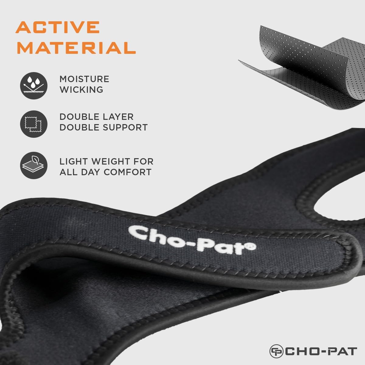 Cho-Pat Dual Action Double-Layer Adjustable Knee Strap for Patellar Tendon Pain

