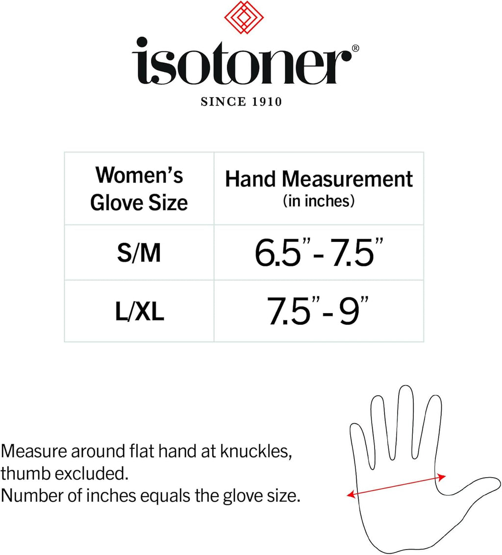 isotoner Arthritis Compression Gloves for Joint Support, Open-Finger Design

