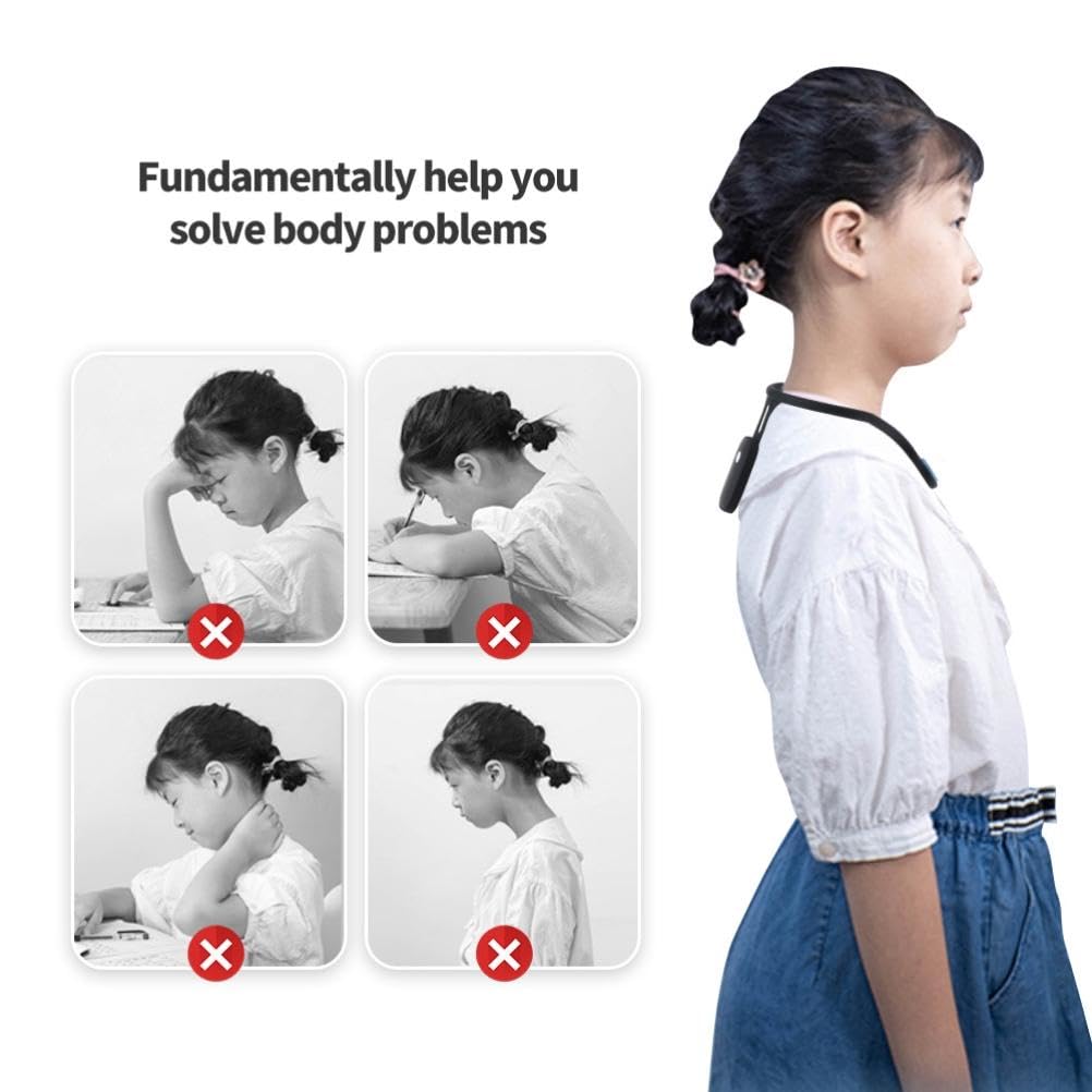 Hanging Neck Posture Corrector Strap, Rechargeable Silicone Smart Induction

