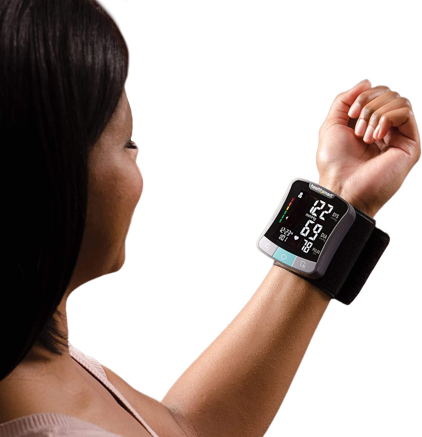 HealthSmart Digital Talking Wrist Blood Pressure Monitor, Pulse and Irregular Heartbeat

