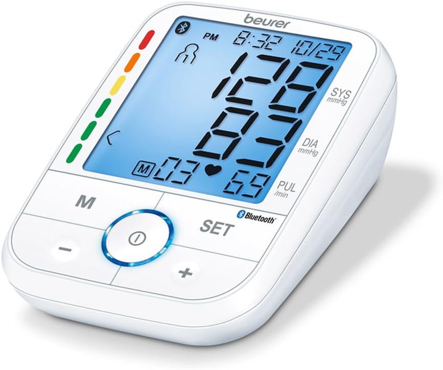 Beurer BM67 Upper Arm Blood Pressure Monitor with Large Cuff, Bluetooth App

