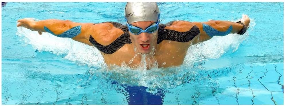 FlexU Kinesiology Tape Pre-Cut Strips 2 in x 10 in for Back, Knee, Shoulder

