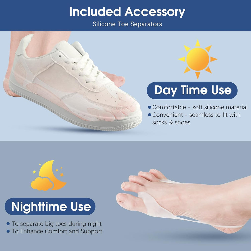 KASHEVI Adjustable Bunion Corrector for Big Toe, Hallux Valgus Splint

