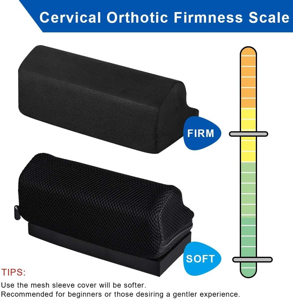 StrongTek Cervical Neck Wedge Firm Foam Orthotic Block for Posture Support

