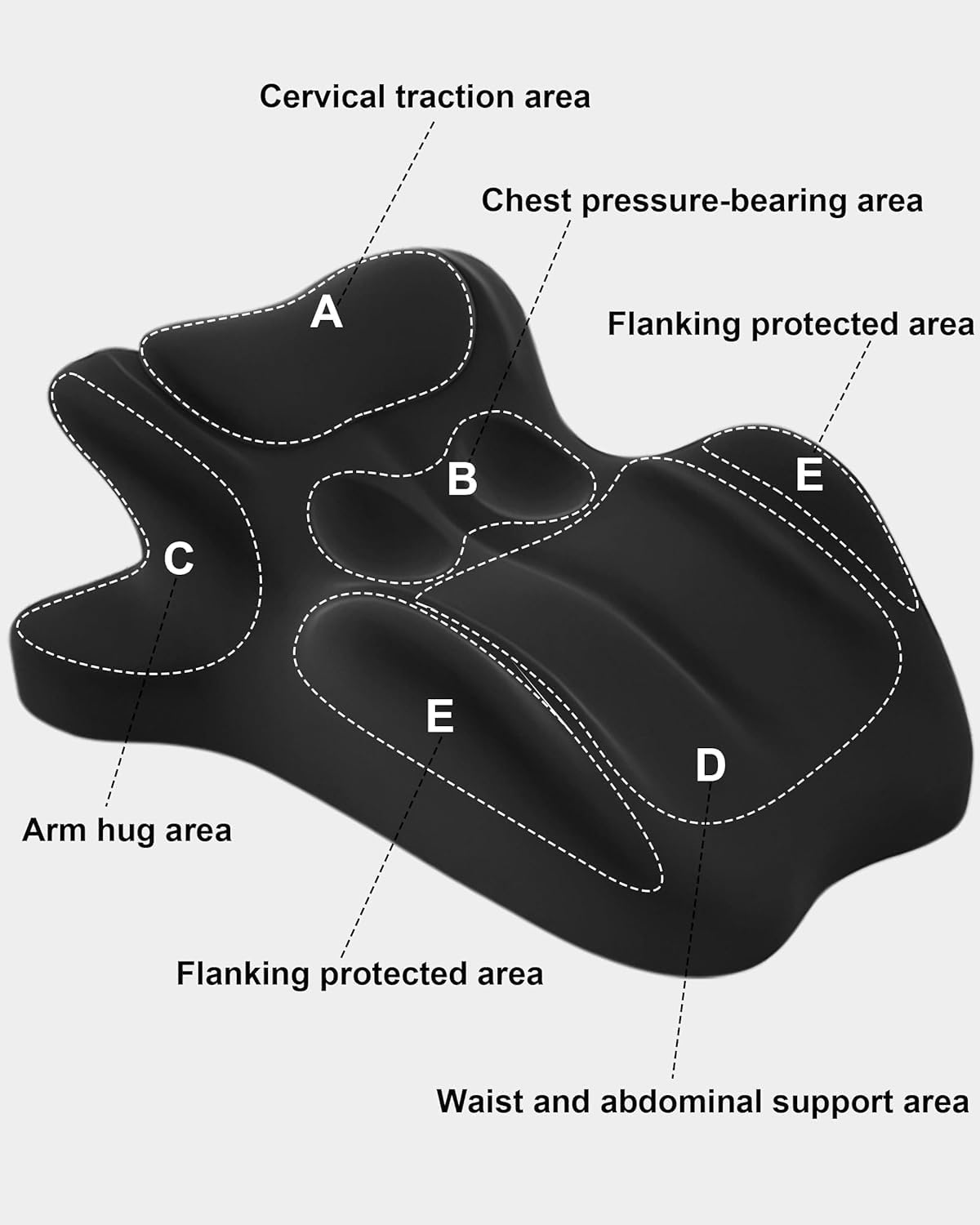 RSN Ergonomic Memory Foam Wedge Pillow, 27° Angled Support for Neck, Back

