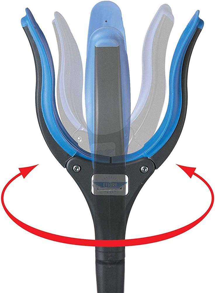 Ettore Grip'n Grab Multi-Purpose Grabber Pickup Tool with Rotating Rubber Grip Head

