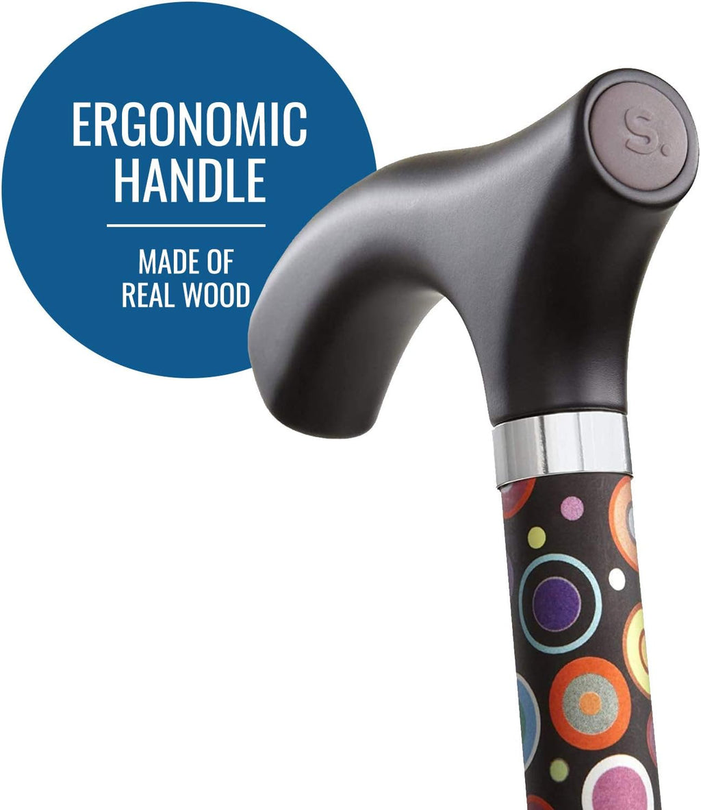 Switch Sticks Folding Walking Cane with Adjustable Height, Compact, Lightweight

