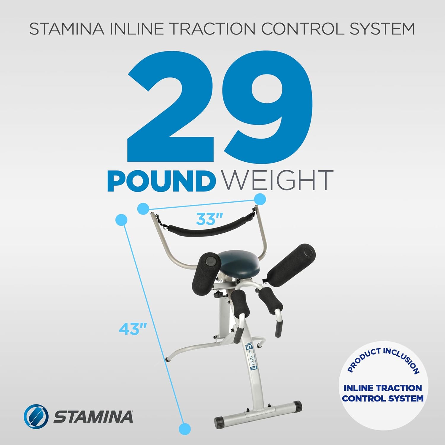 Stamina InLine Traction Control System Spinal Decompression & Back Stretch Machine

