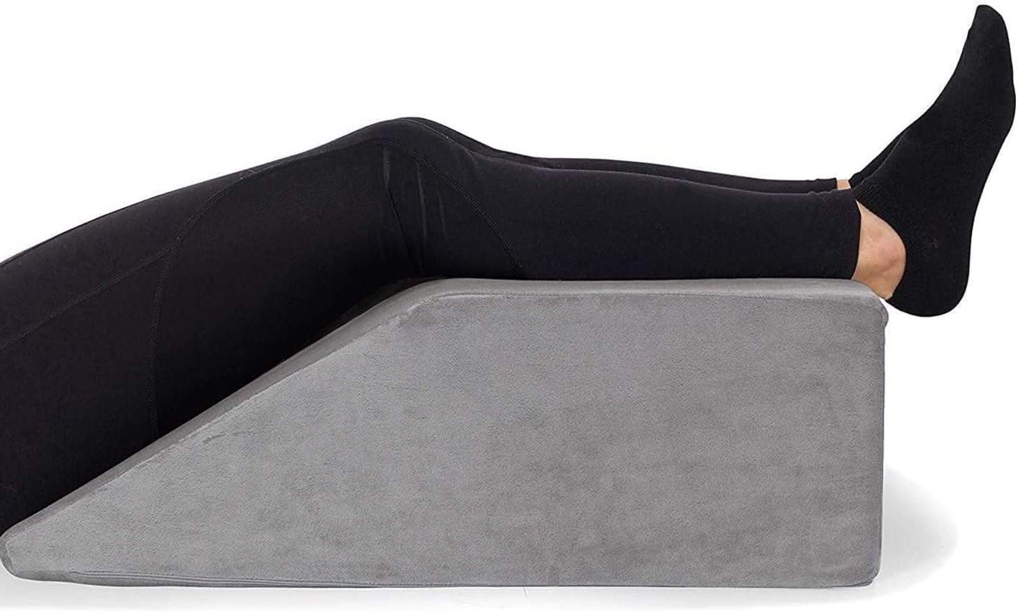 Memory Foam Leg Wedge Pillow for Foot & Ankle Swelling, Leg Rest Support

