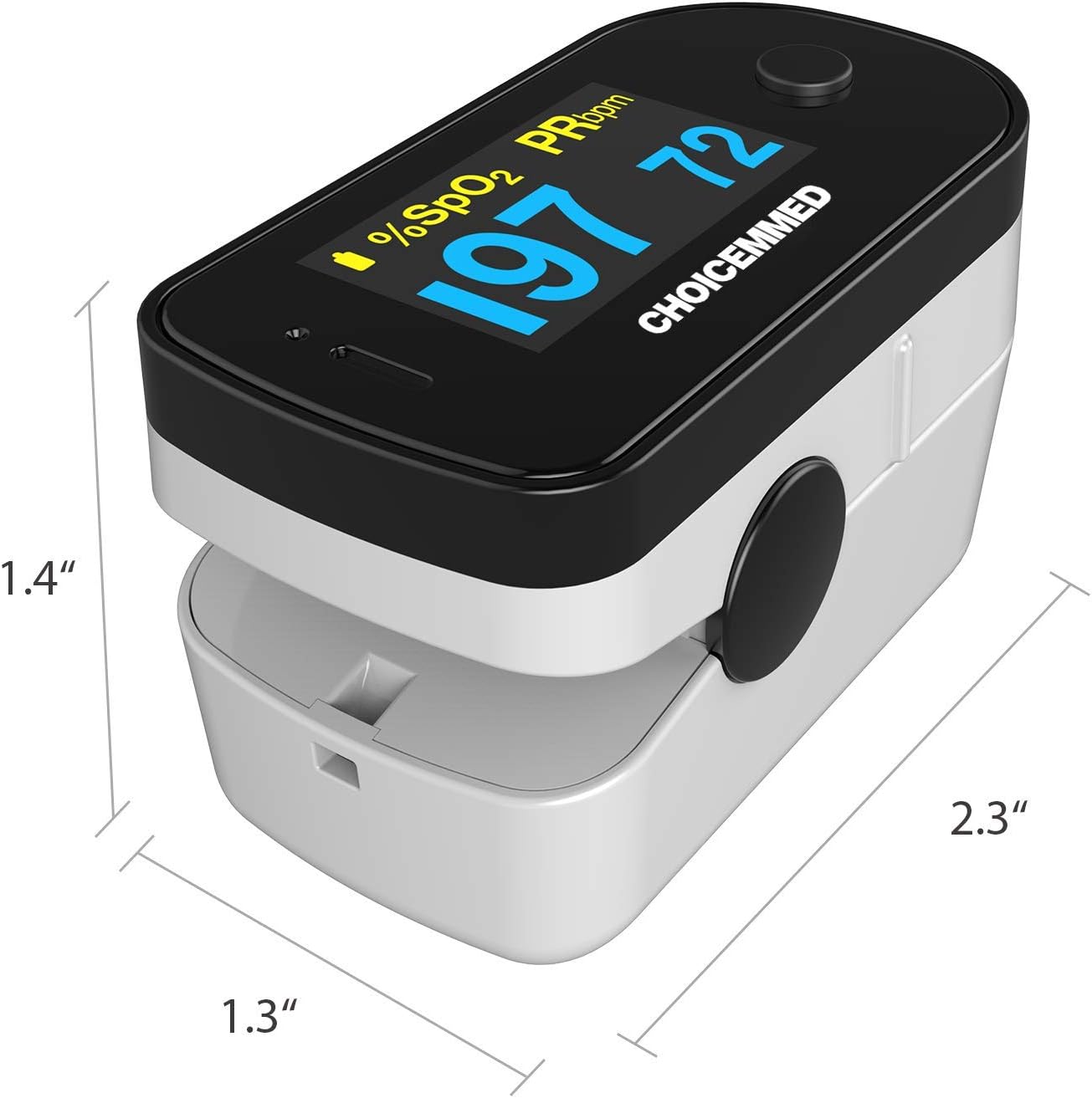 ChoiceMMed Dual Color OLED Finger Pulse Oximeter, SpO2 and Pulse Monitor

