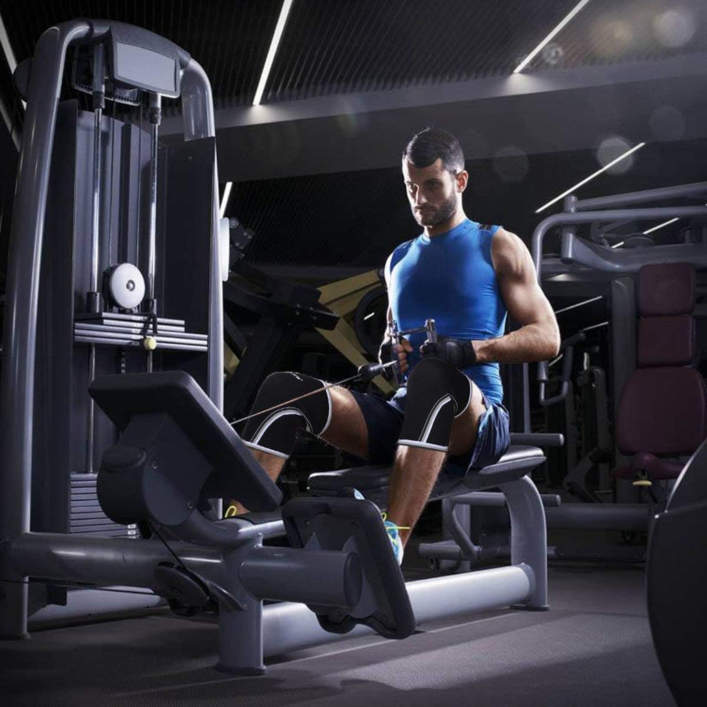 AEOLOS 7mm Compression Knee Sleeves, Breathable Support Brace for Gym Sports

