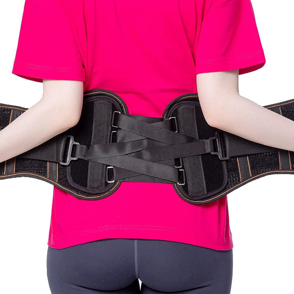 King of Kings Lumbar Back Brace Pain Relief Pulley System Adjustable Support Belt

