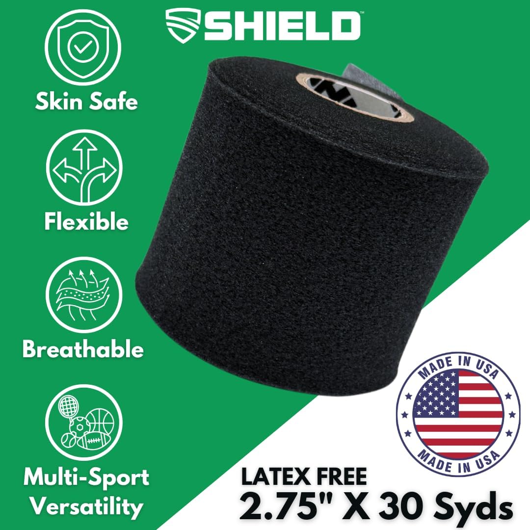 Shield Athletic Underwrap Pre-Wrap Athletic Tape Barrier Wrap, Bulk Case of 48 Rolls


