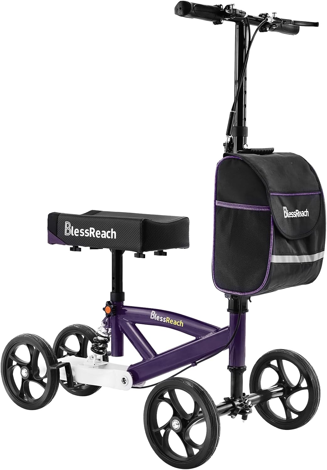 BlessReach Steerable Knee Walker Deluxe Medical Scooter for Foot and Ankle Injuries

