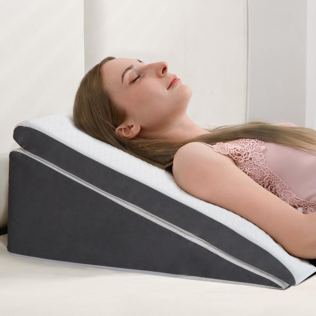 Vekkia Adjustable Memory Foam Wedge Pillow for Acid Reflux, GERD, Sleep Apnea

