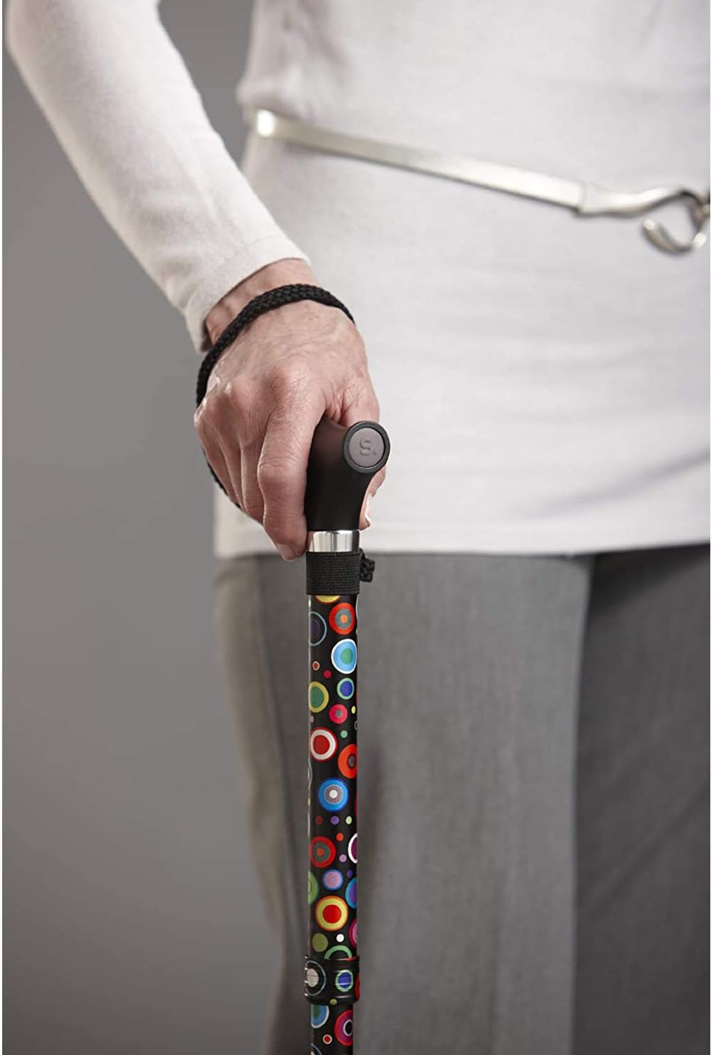 Switch Sticks Folding Walking Cane with Adjustable Height, Compact, Lightweight

