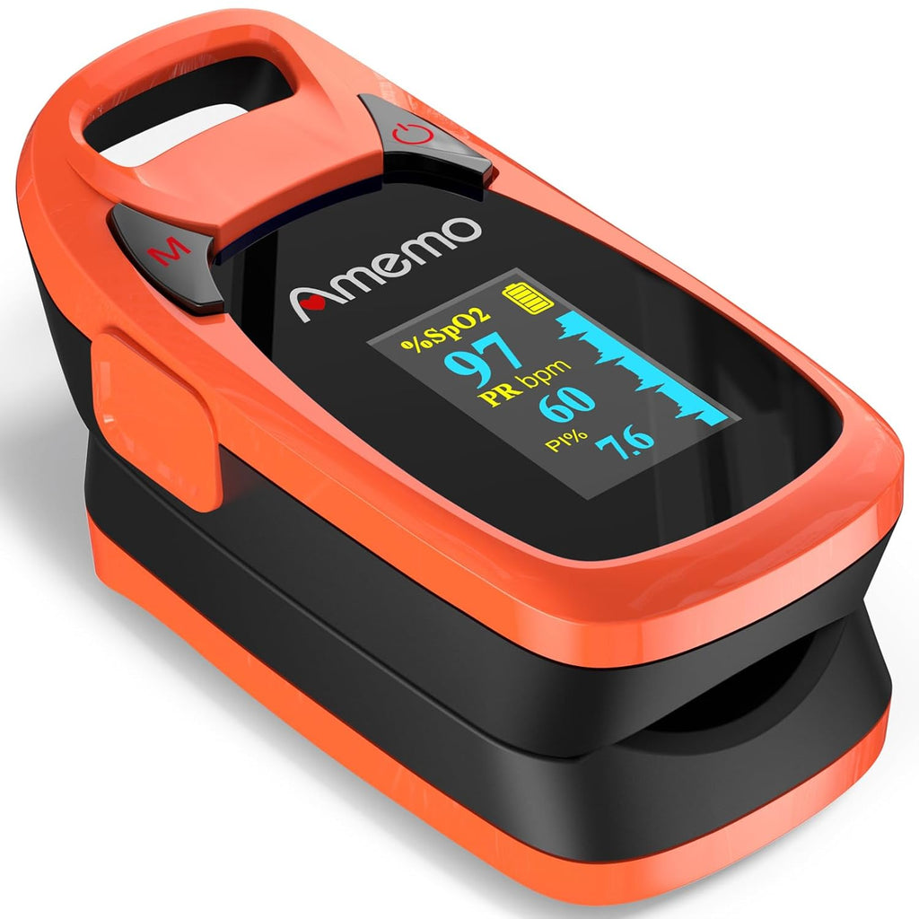 Fingertip Pulse Oximeter with OLED Display, Plethysmograph and Perfusion Index

