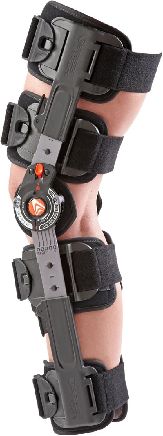 Breg Post-Op Knee Brace with ROM Hinge for Flexion and Extension Control

