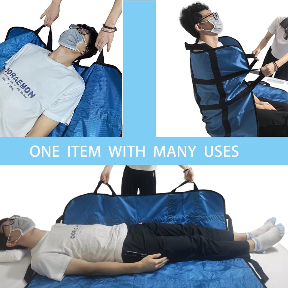 Positioning Bed Pad with Handles, 48 x 40 Transfer Sheet for Repositioning

