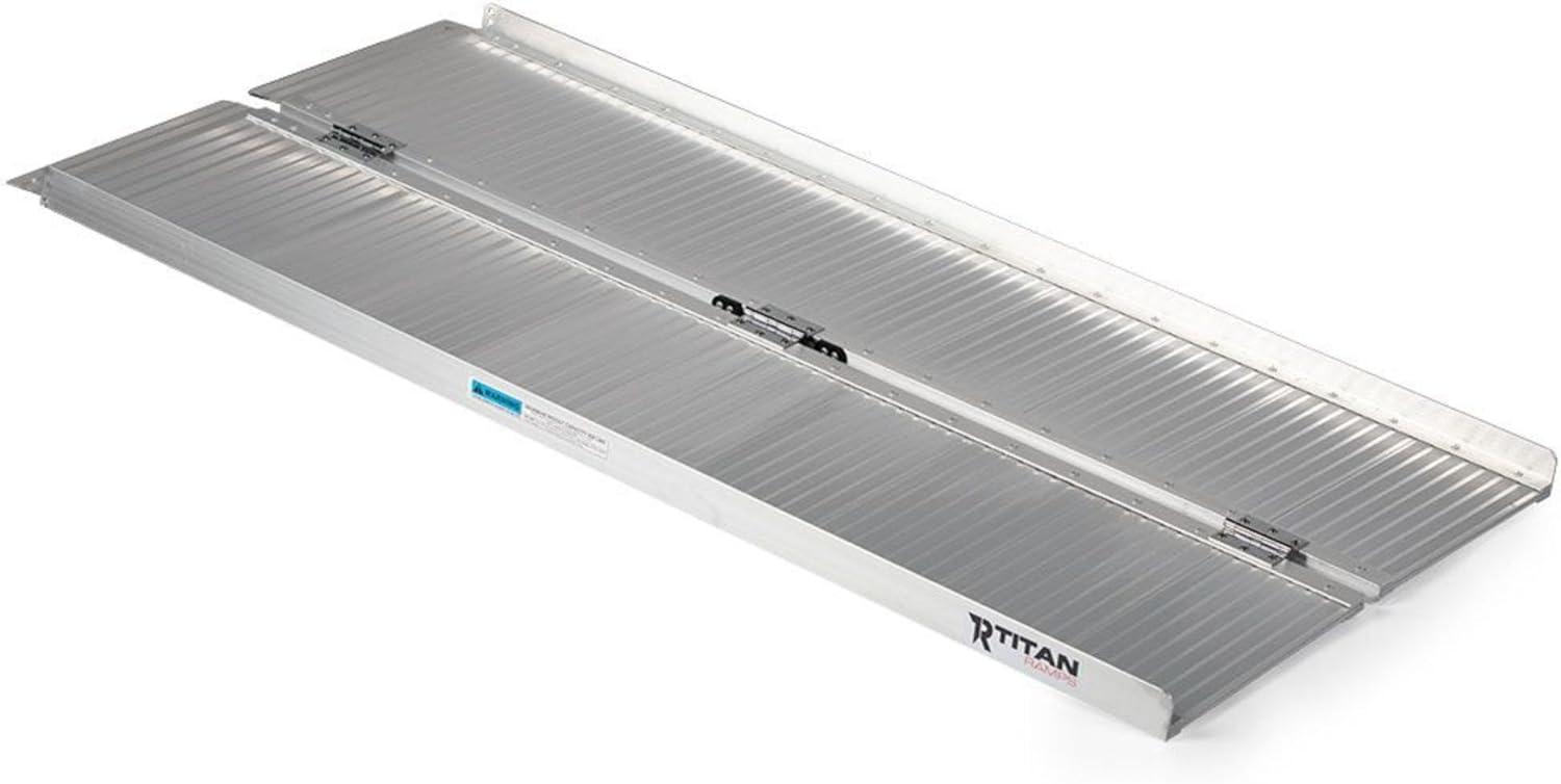 Titan Ramps Single-Fold Wheelchair Ramp, 600 lb Capacity

