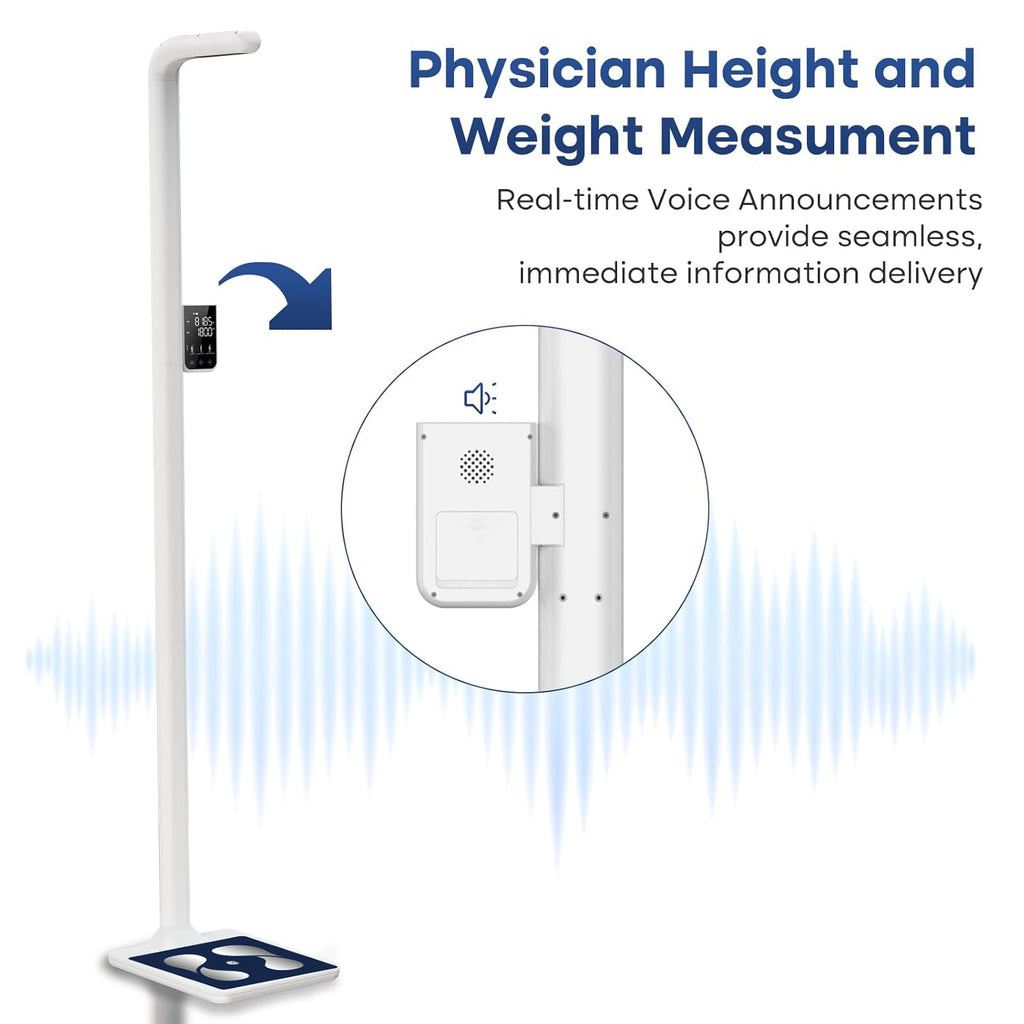 GE Digital Physician Scale with Ultrasonic Height Measurement, 485 lb Capacity


