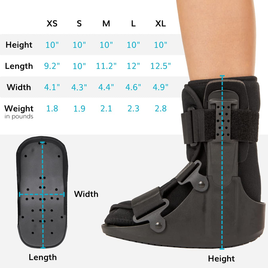 BraceAbility Short Walking Boot Orthopedic Medical Walker for Toe and Ankle Support

