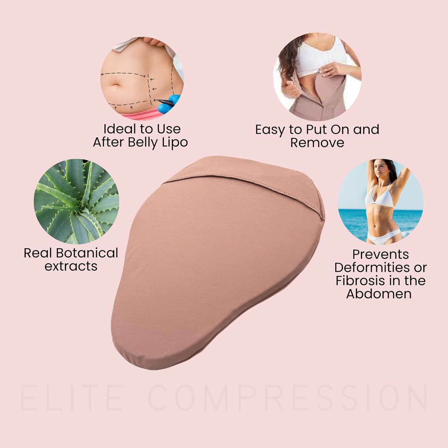 Tummy Tuck Lipo Recovery Compression Board, Post-Surgery Abdominal Shapewear

