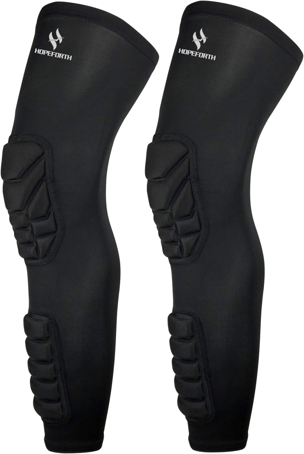 Compression Leg Sleeve with EVA Shin Protection, 2-Pack

