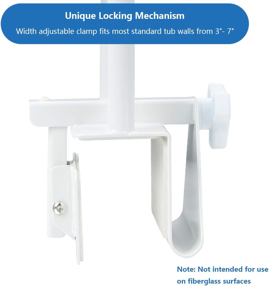 Butizone Bathtub Safety Rail Grab Bar Clamp for Seniors and Elderly


