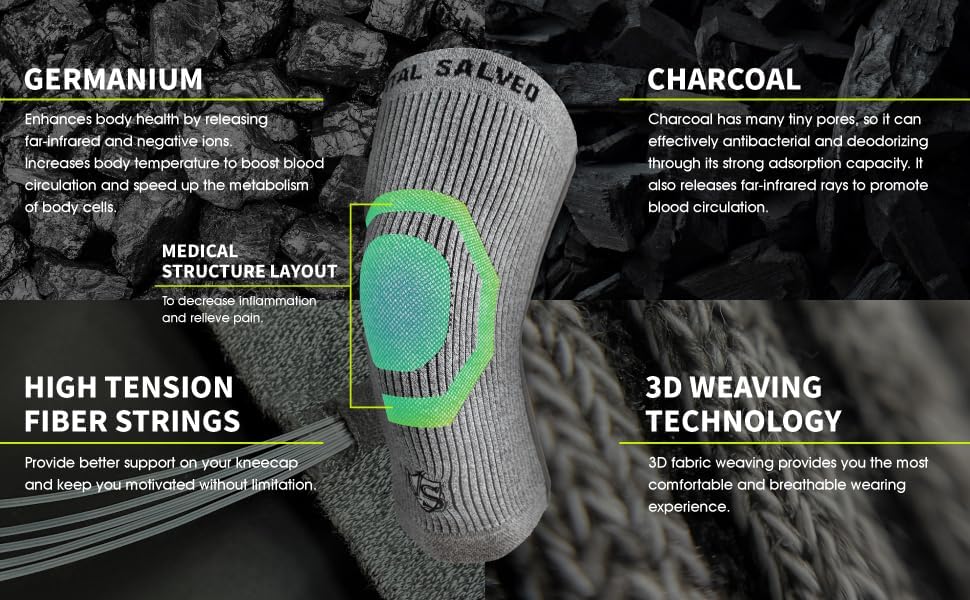Vital Salveo S-Support 3D Bio-Dynamic Recovery Knee Sleeve, Compression Support

