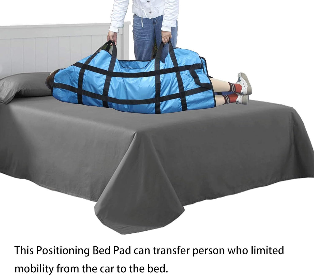 Positioning Bed Pad with Handles, Incontinence Mattress Protector Liner, Washable

