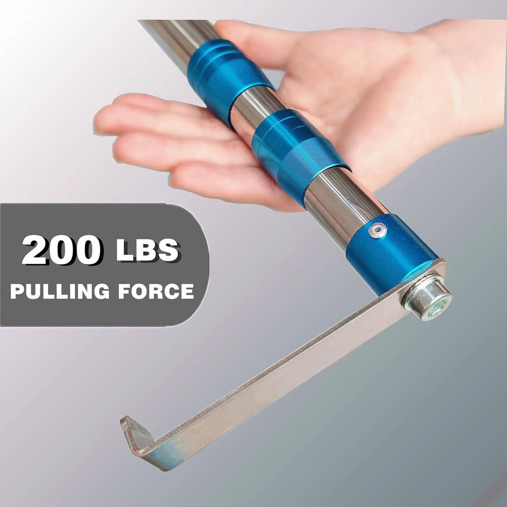 Cargo Grabber Reach Retriever Telescoping Pull Pole with Hooks, 6.3 ft Truck Bed

