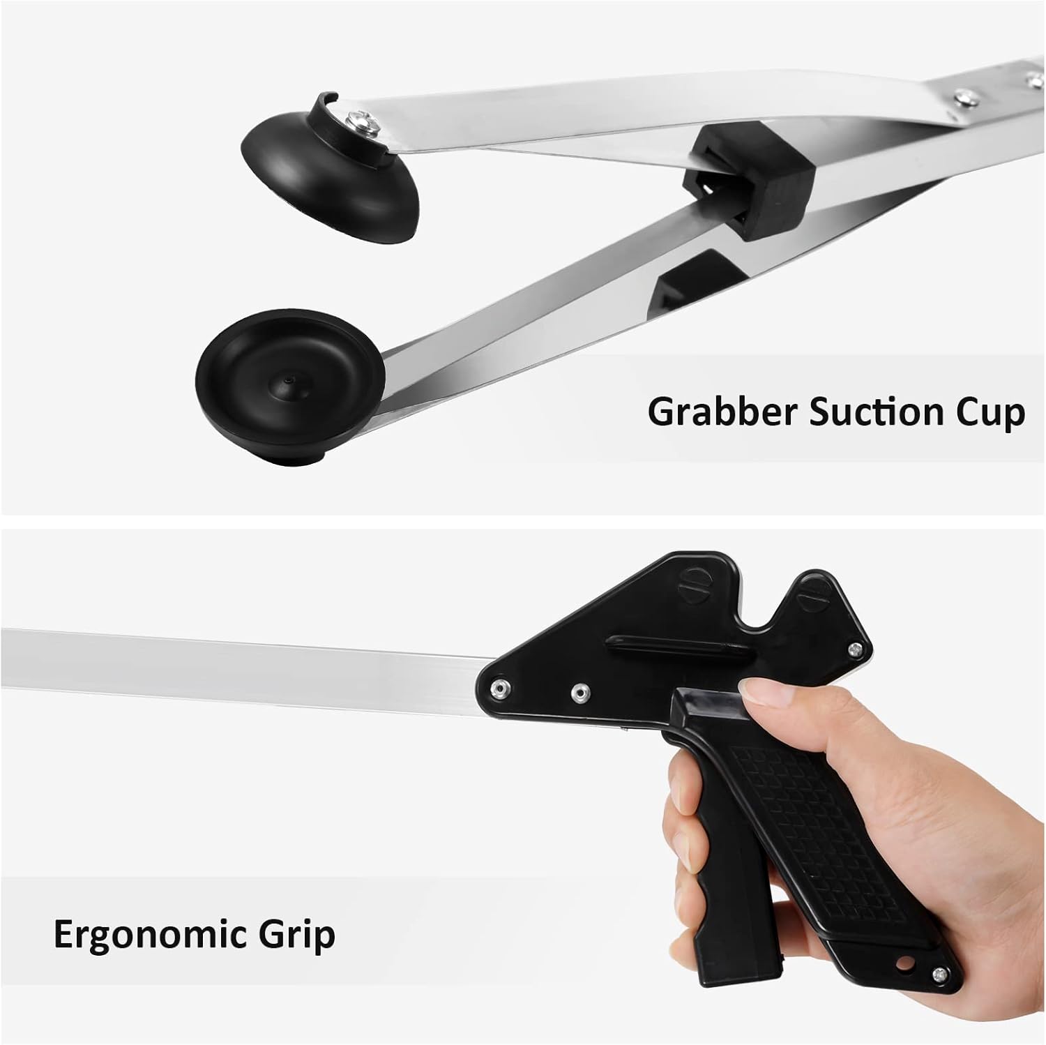 Sabary Suction Cup Reacher Grabber Tool, 35 in Heavy Trash Picker Extension

