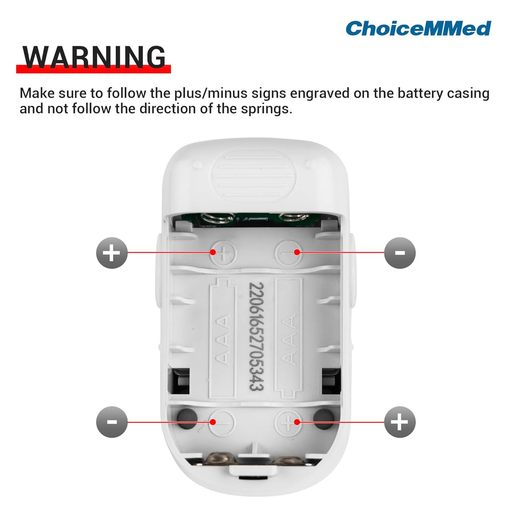 ChoiceMMed Finger Pulse Oximeter Oxygen Monitor with LED Display and Carry Pouch

