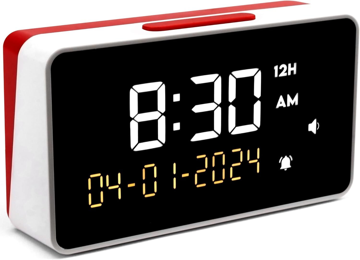 Top Life Extra Loud Talking Clock with Time and Date, Large Display for Seniors

