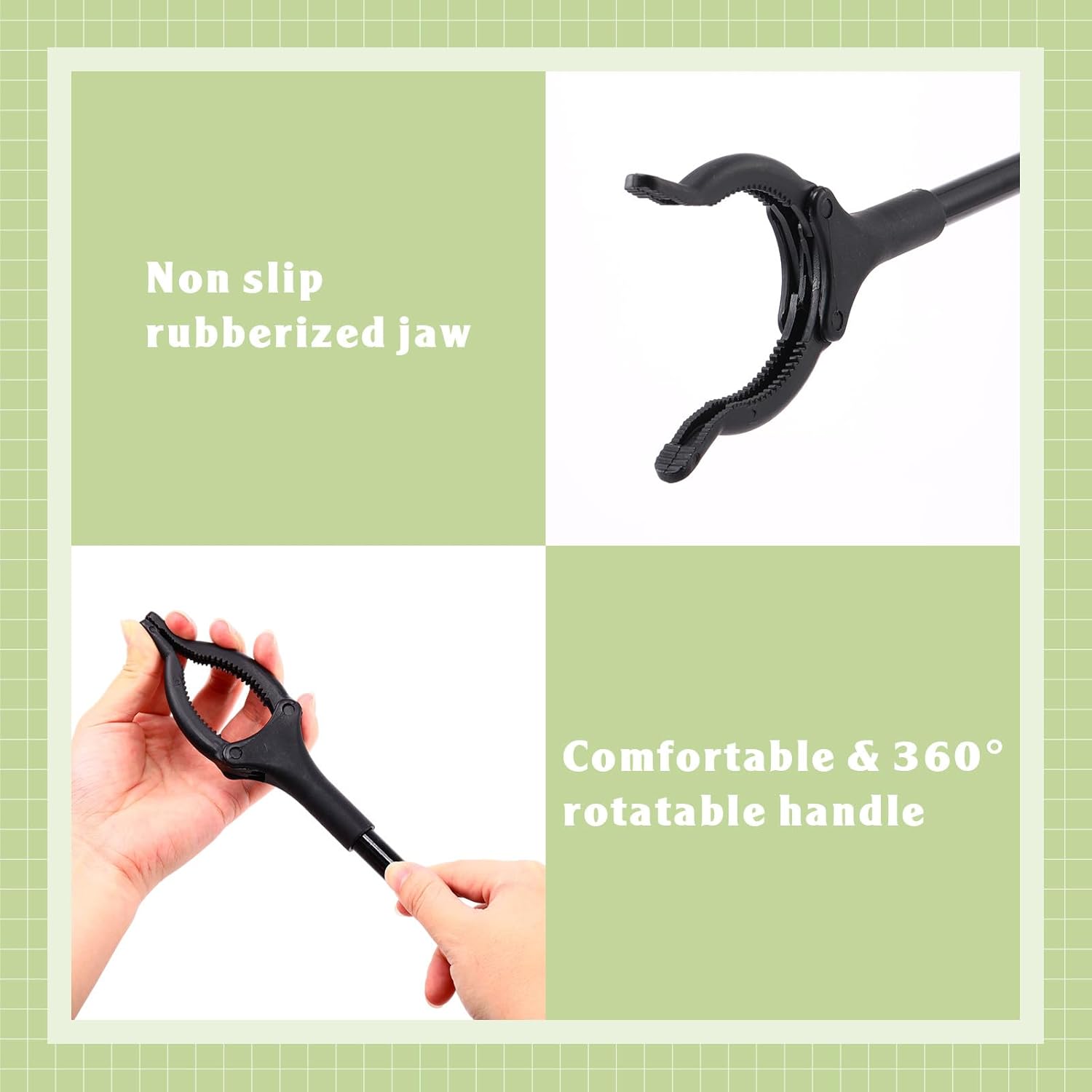 Norme Grabber Reacher Tool 31.5 in Long Handle Trash Picker for Elderly

