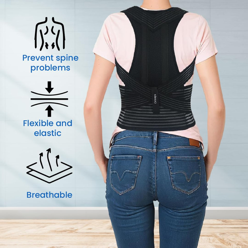 ORTONYX Back Brace Posture Corrector with Clavicle and Shoulder Support

