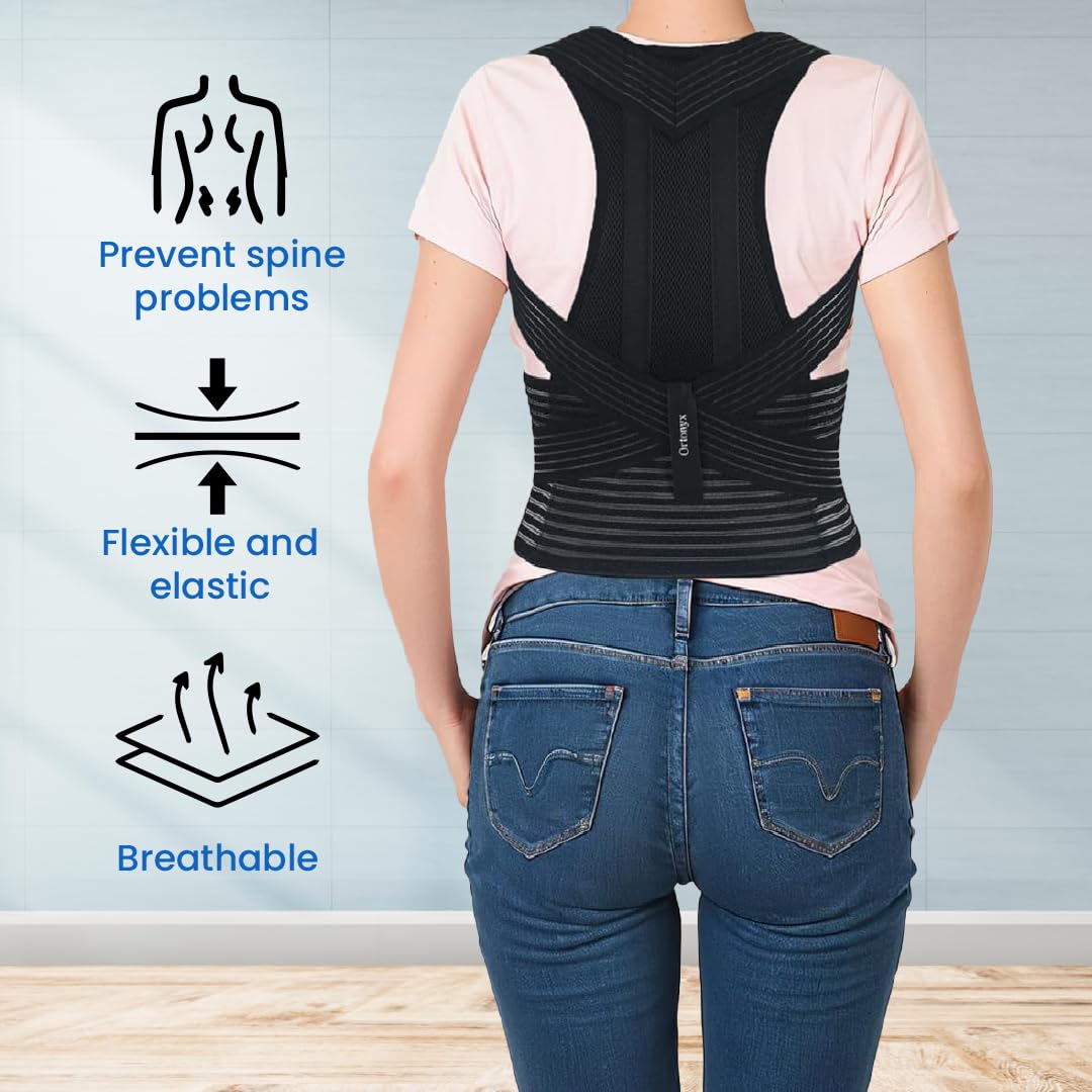 ORTONYX Back Brace Posture Corrector with Clavicle and Shoulder Support

