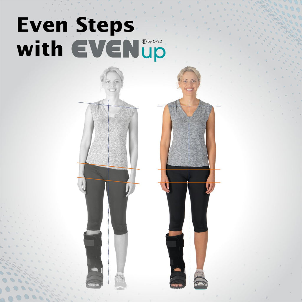 EVENup Shoe Lift for Walking Boot, Leg Length Discrepancy, Adjustable Heights

